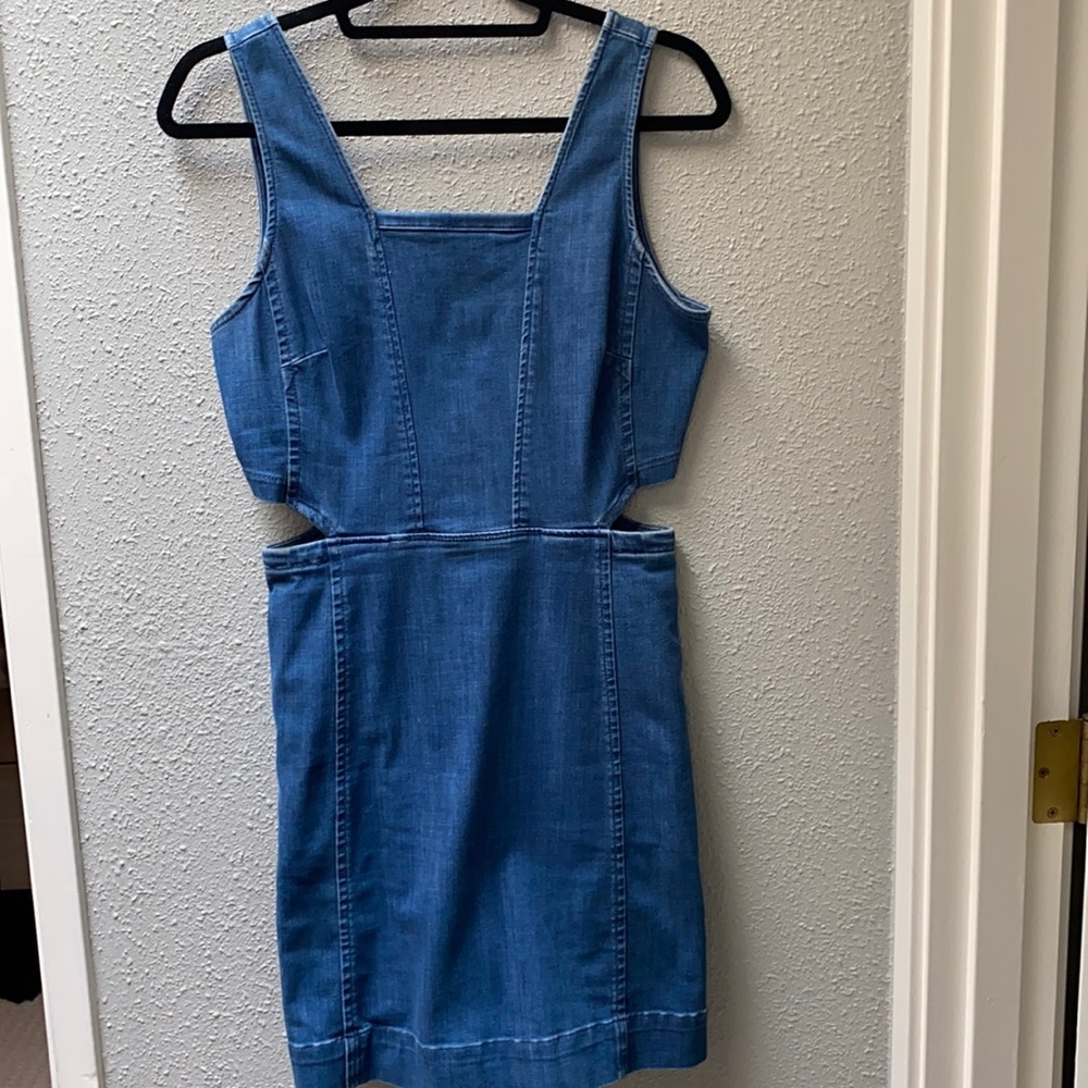 Madewell fitted denim dress size 6